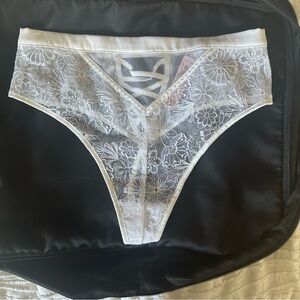 NWT! Victoria's Secret White Lace Panties Intimates Collection